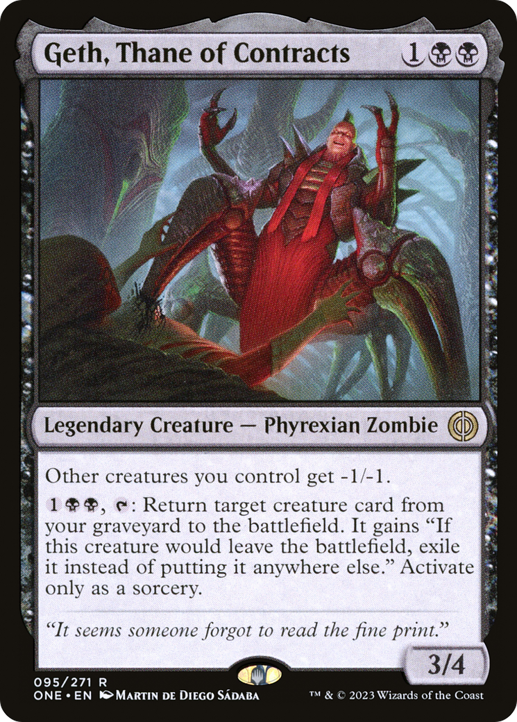 {R} Geth, Thane of Contracts [Phyrexia: All Will Be One][ONE 095]