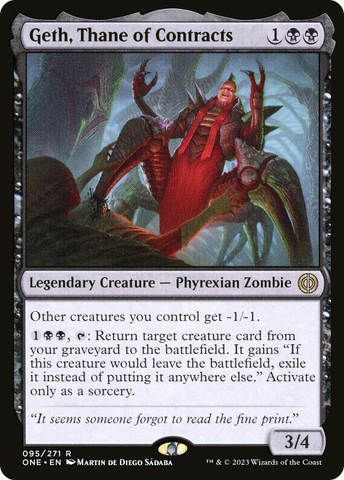 {R} Geth, Thane of Contracts [Phyrexia: All Will Be One][ONE 095]