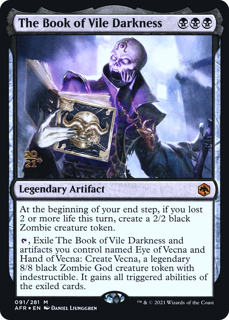 {R} The Book of Vile Darkness [Dungeons & Dragons: Adventures in the Forgotten Realms Prerelease Promos][PR AFR 091]