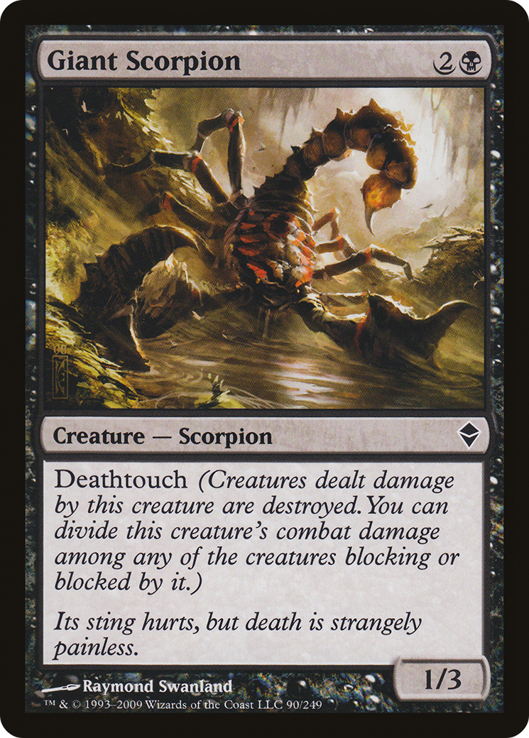 {C} Giant Scorpion [Zendikar][ZEN 090]