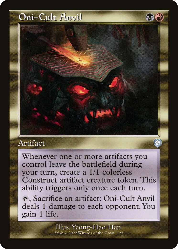 {C} Oni-Cult Anvil (Retro) [The Brothers' War Commander][BRC 127]