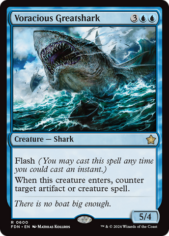 {@R} Voracious Greatshark [Foundations][FDN 600]