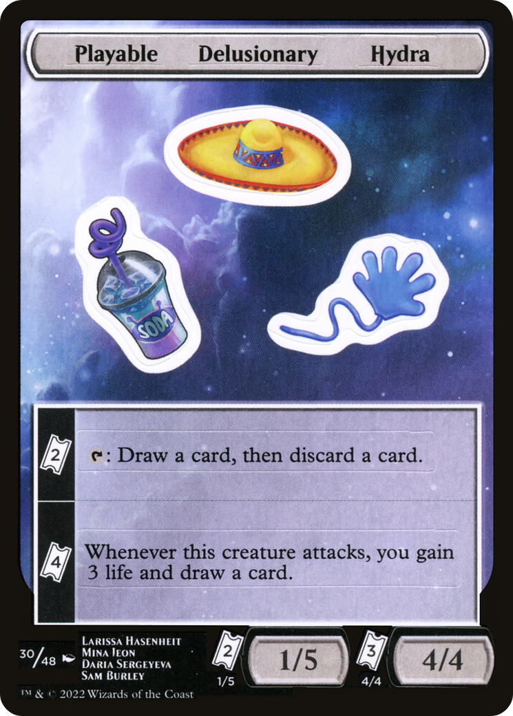 {C} Playable Delusionary Hydra [Unfinity Stickers][SUNF 030]