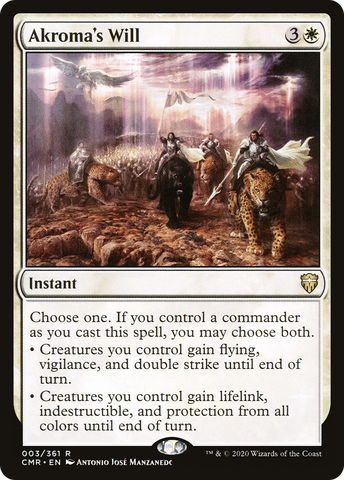 {R} Akroma's Will [Commander Legends][CMR 003]