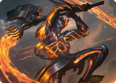{A} Forgehammer Centurion Art Card [Phyrexia: All Will Be One Art Series][AONE 026]