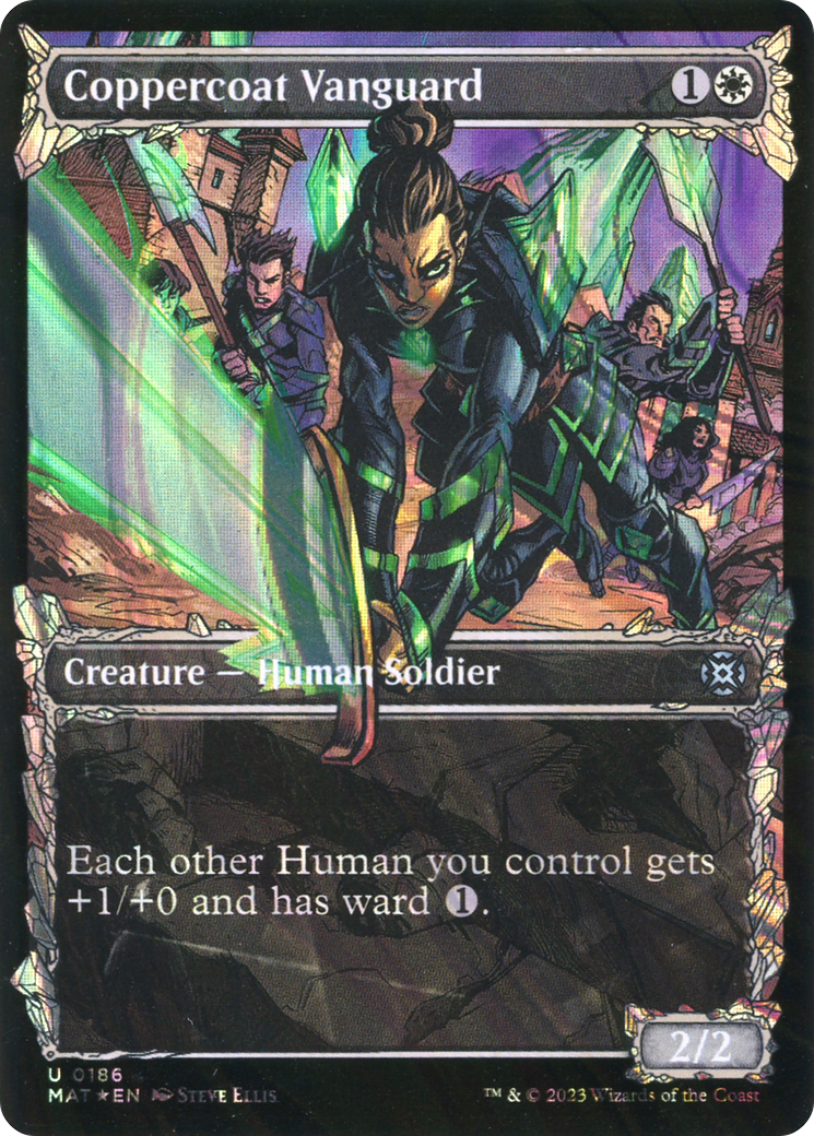 {C} Coppercoat Vanguard (Showcase Halo Foil) [March of the Machine: The Aftermath][MAT 186]