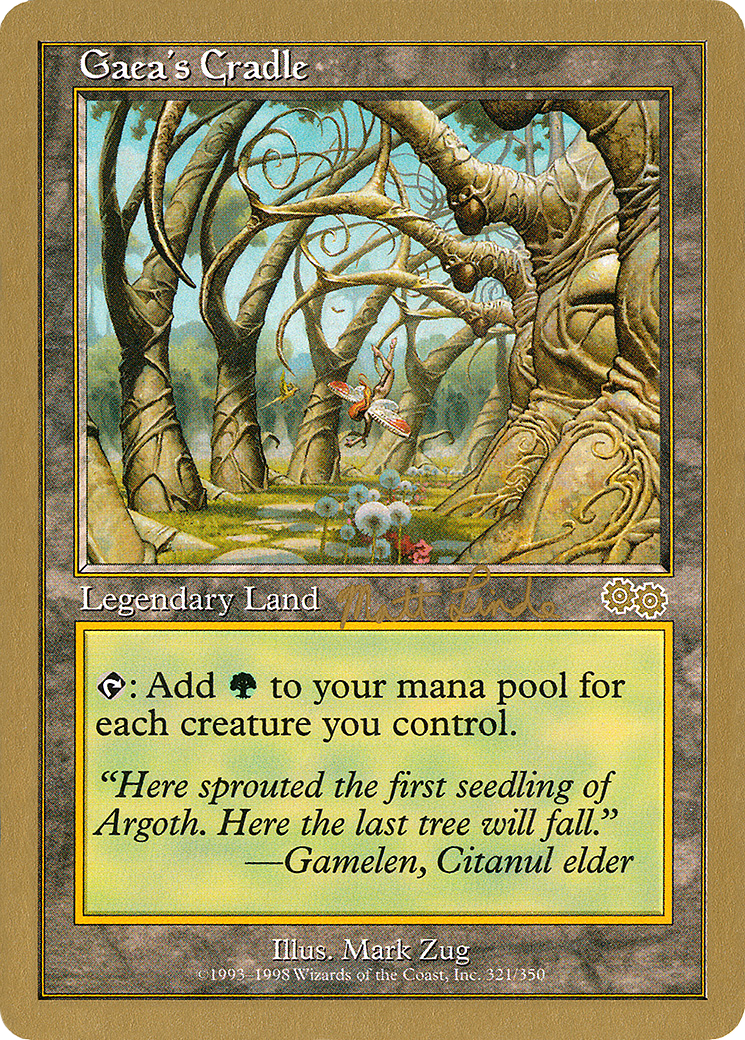{R} Gaea's Cradle (Matt Linde) [World Championship Decks 1999][GB WC99 ML321]