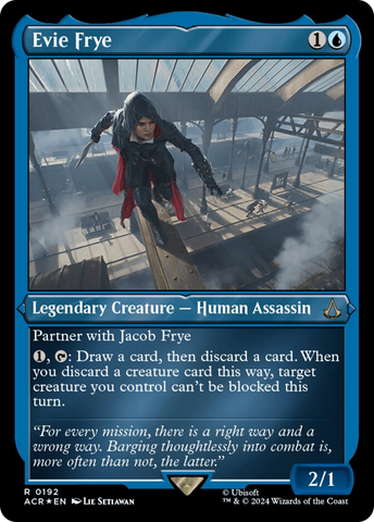 {R} Evie Frye (Foil Etched) [Assassin's Creed][ACR 192]