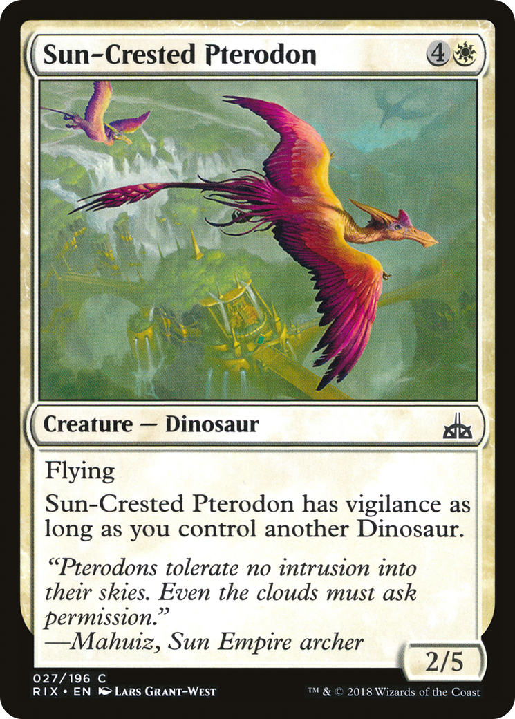 {C} Sun-Crested Pterodon [Rivals of Ixalan][RIX 027]