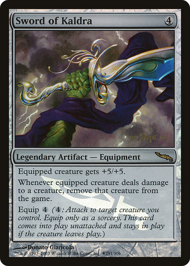 {R} Sword of Kaldra [Mirrodin Promos][PA MRD 251]
