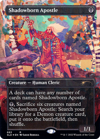{R} Shadowborn Apostle (Borderless) (683) [Secret Lair Drop Promos][SLD 683]