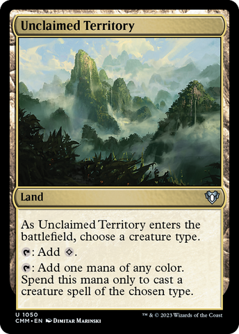 {C} Unclaimed Territory [Commander Masters][CMM 1050]