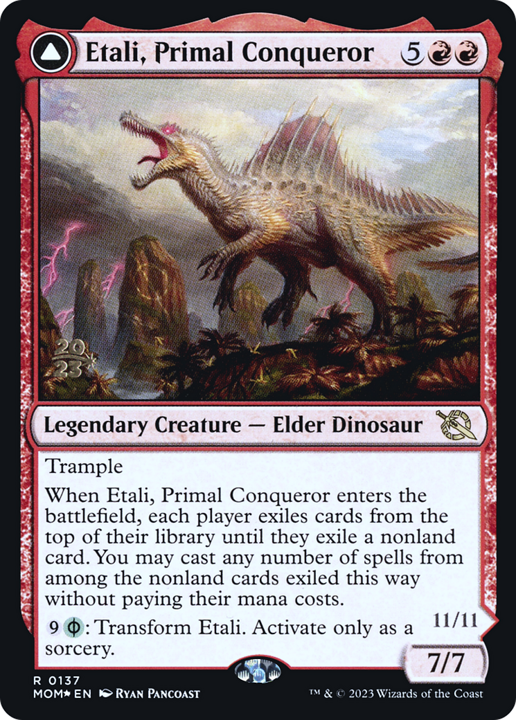 {R} Etali, Primal Conqueror // Etali, Primal Sickness [March of the Machine Prerelease Promos][PR MOM 137]