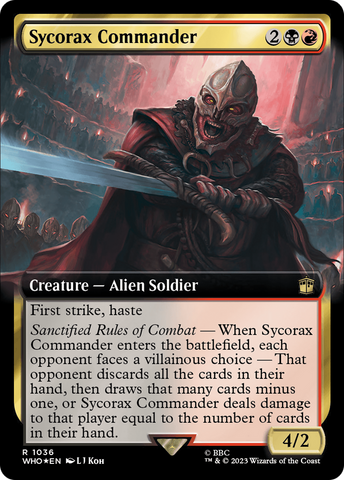 {R} Sycorax Commander (Extended Art) (Surge Foil) [Doctor Who][WHO 1036]