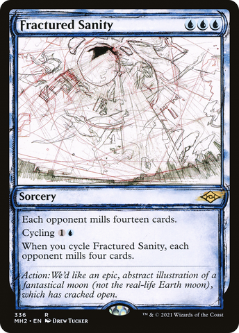 {R} Fractured Sanity (Sketch) [Modern Horizons 2][MH2 336]