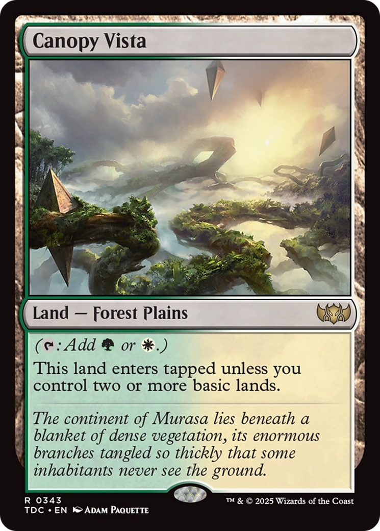 {R} Canopy Vista [Tarkir: Dragonstorm Commander][TDC 343]