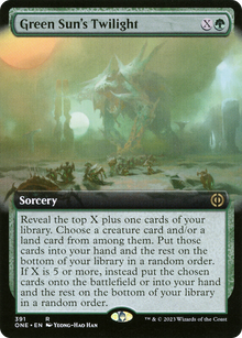 {R} Green Sun's Twilight (Extended Art) [Phyrexia: All Will Be One][ONE 391]