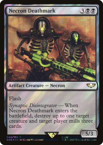 {R} Necron Deathmark (Surge Foil) [Universes Beyond: Warhammer 40,000][SF 40K 042]