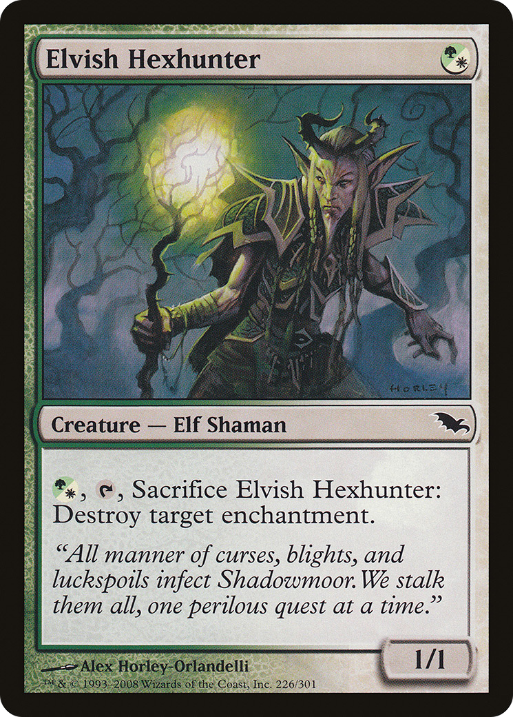 {C} Elvish Hexhunter [Shadowmoor][SHM 226]