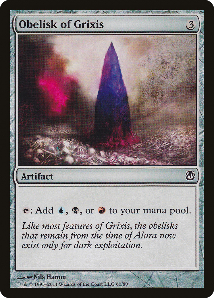 {C} Obelisk of Grixis [Duel Decks: Ajani vs. Nicol Bolas][DDH 060]