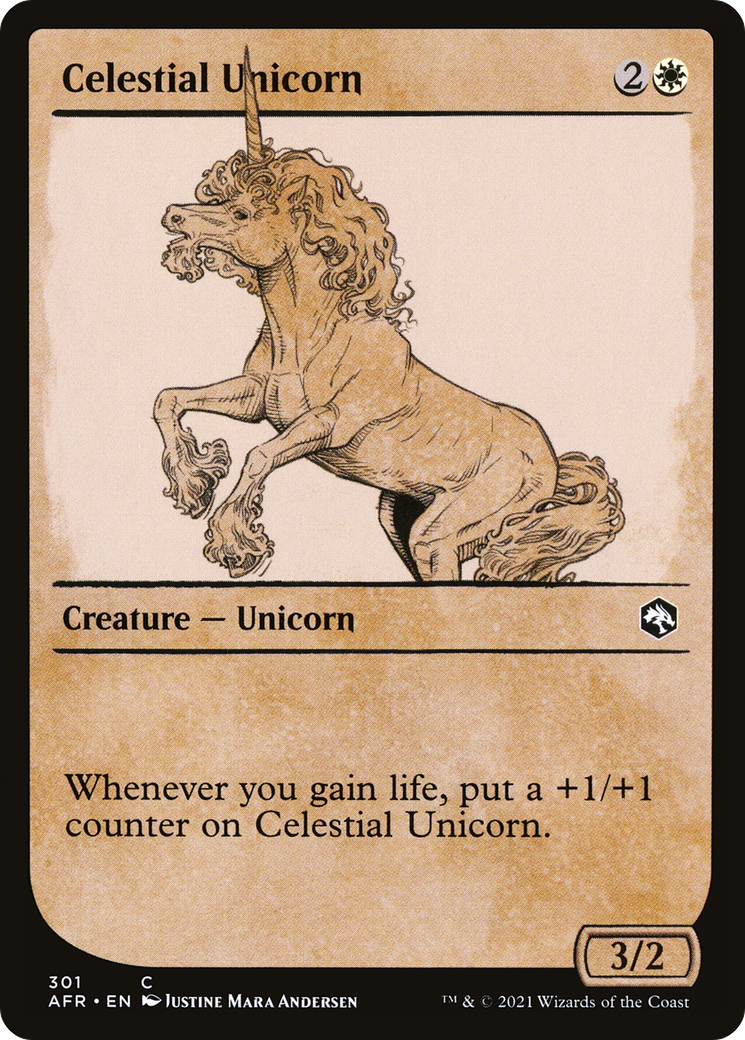 {C} Celestial Unicorn (Showcase) [Dungeons & Dragons: Adventures in the Forgotten Realms][AFR 301]