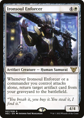 {R} Ironsoul Enforcer [Kamigawa: Neon Dynasty Commander][NEC 007]