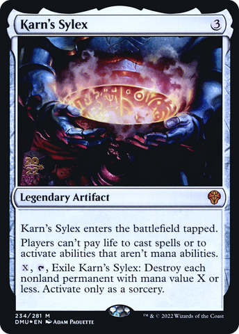 {R} Karn's Sylex [Dominaria United Prerelease Promos][PR DMU 234]