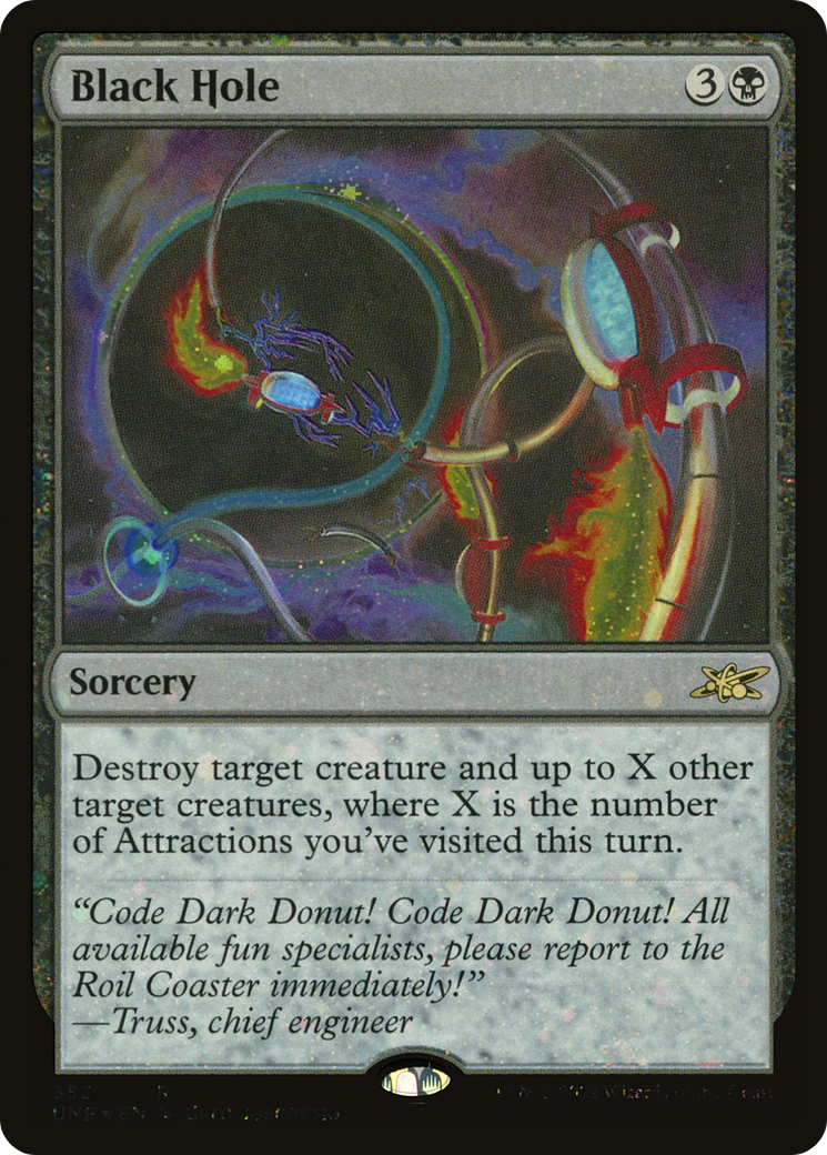 {R} Black Hole (Galaxy Foil) [Unfinity][UNF 353]