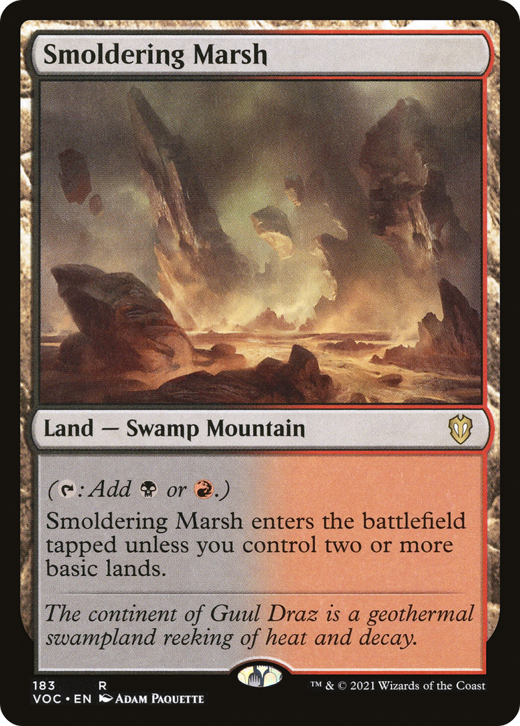 {R} Smoldering Marsh [Innistrad: Crimson Vow Commander][VOC 183]