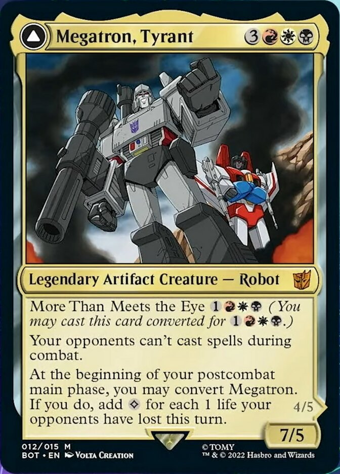 {R} Megatron, Tyrant // Megatron, Destructive Force [Transformers][BOT 012]