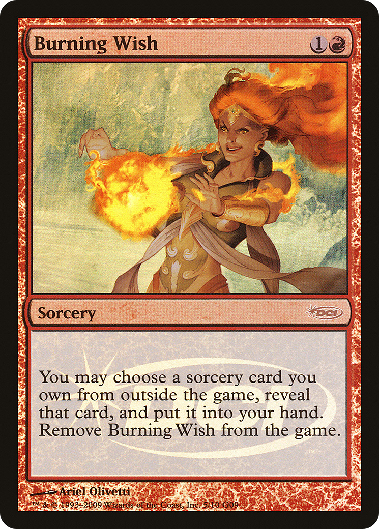 {R} Burning Wish [Judge Gift Cards 2009][PA J09 005] - Misty Mountain Games