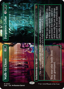 {@R} Walk-In Closet // Forgotten Cellar (Borderless) [Duskmourn: House of Horror][DSK 341]