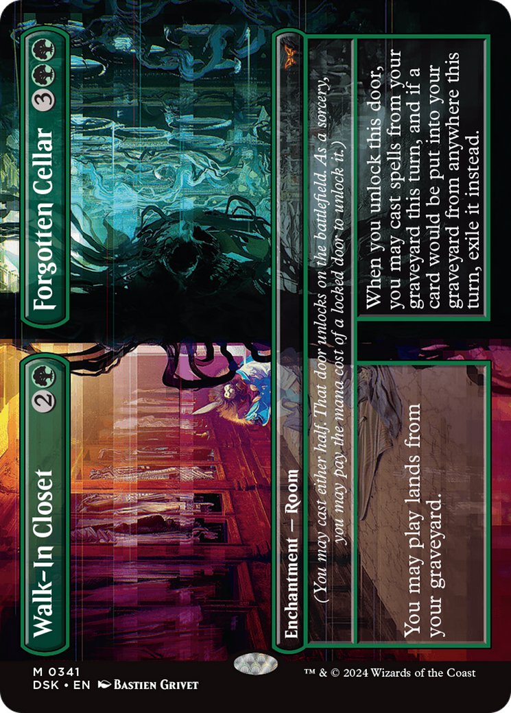 {@R} Walk-In Closet // Forgotten Cellar (Borderless) [Duskmourn: House of Horror][DSK 341]
