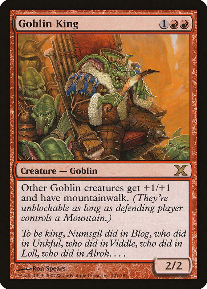{R} Goblin King [Tenth Edition][10E 207]