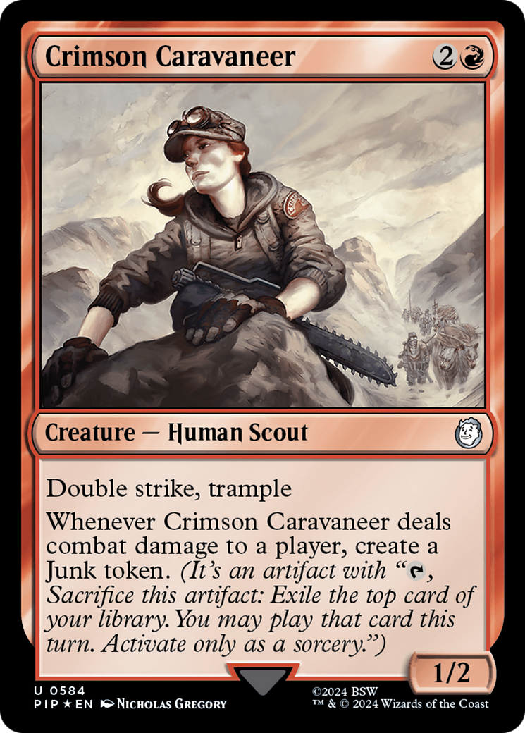 {C} Crimson Caravaneer (Surge Foil) [Fallout][PIP 584]