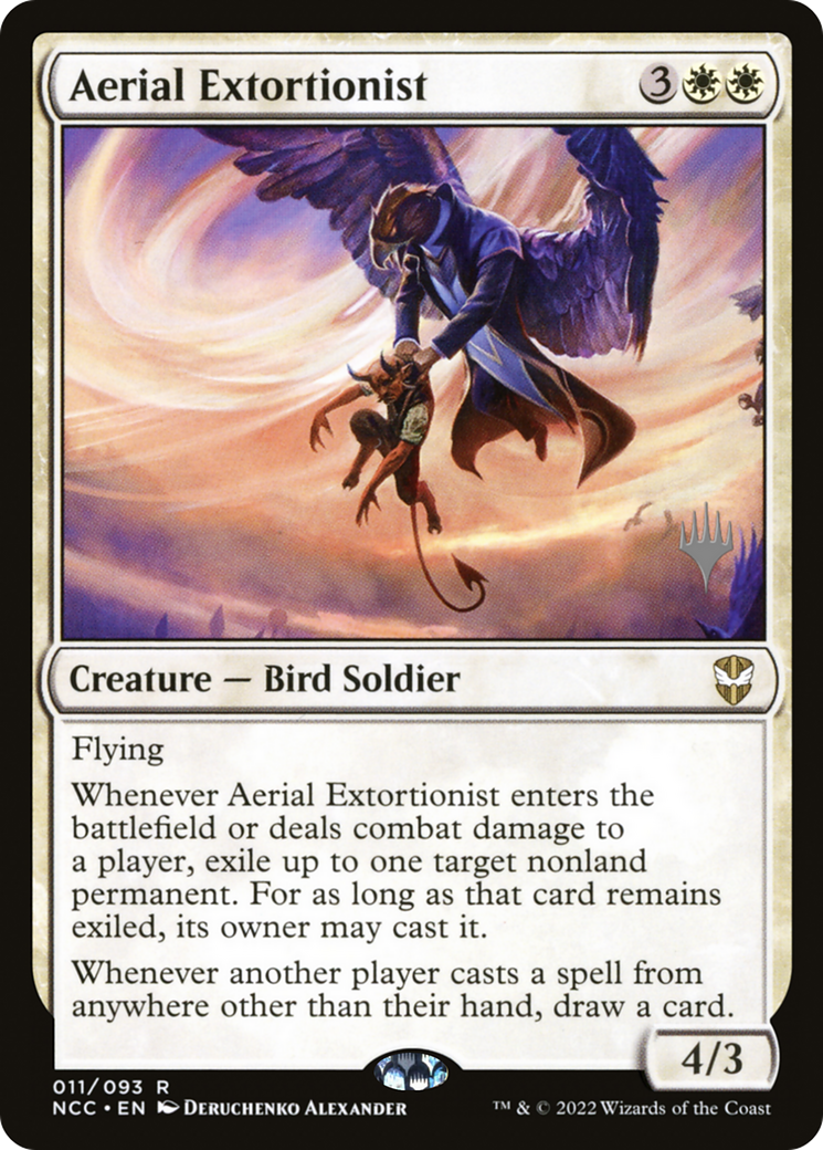 {R} Aerial Extortionist (Promo Pack) [Streets of New Capenna Commander Promos][PP NCC 011]