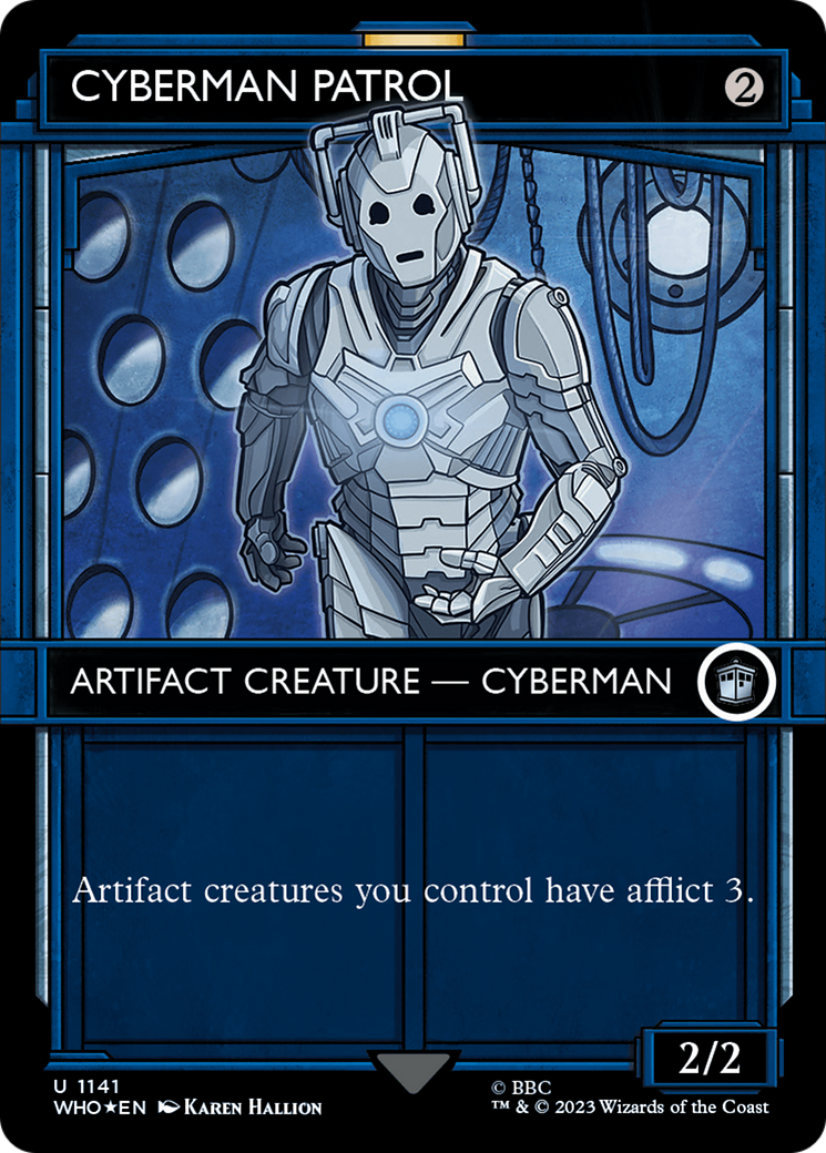 {C} Cyberman Patrol (Showcase) (Surge Foil) [Doctor Who][WHO 1141]