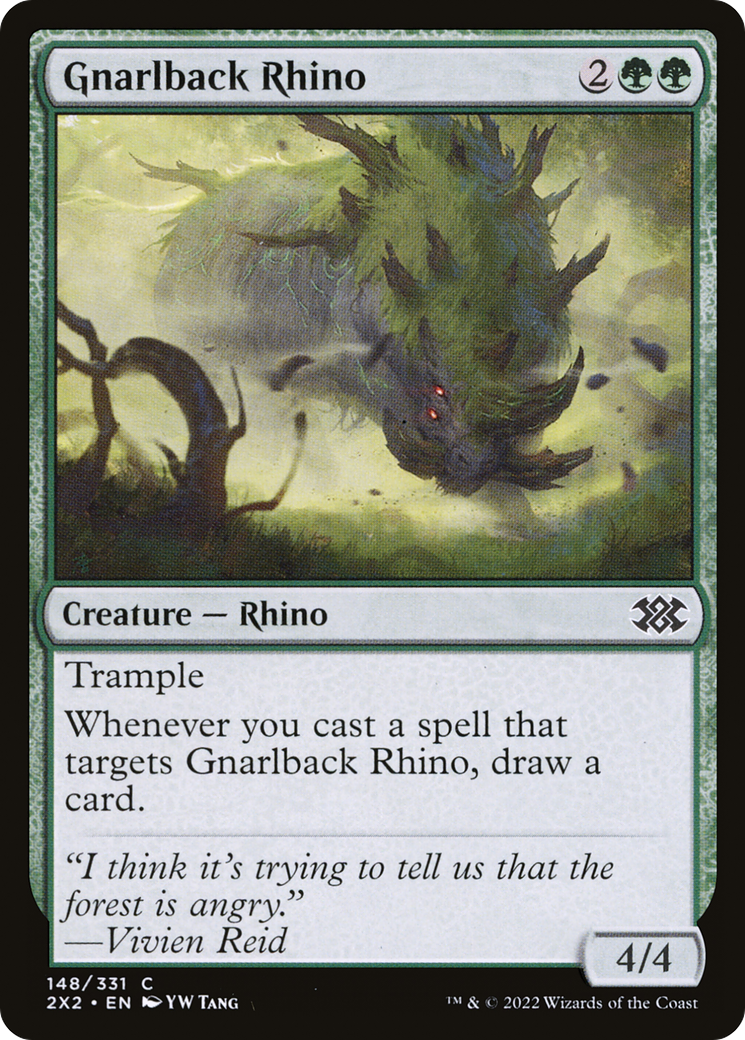 {C} Gnarlback Rhino [Double Masters 2022][2X2 148]