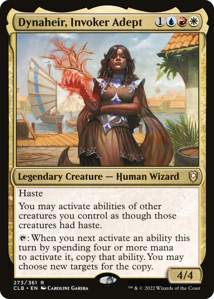 {R} Dynaheir, Invoker Adept [Commander Legends: Battle for Baldur's Gate][CLB 273]