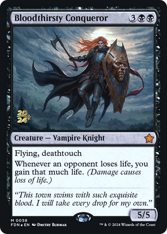 {@R} Bloodthirsty Conqueror [Foundations Prerelease Promos][PR FDN 058]