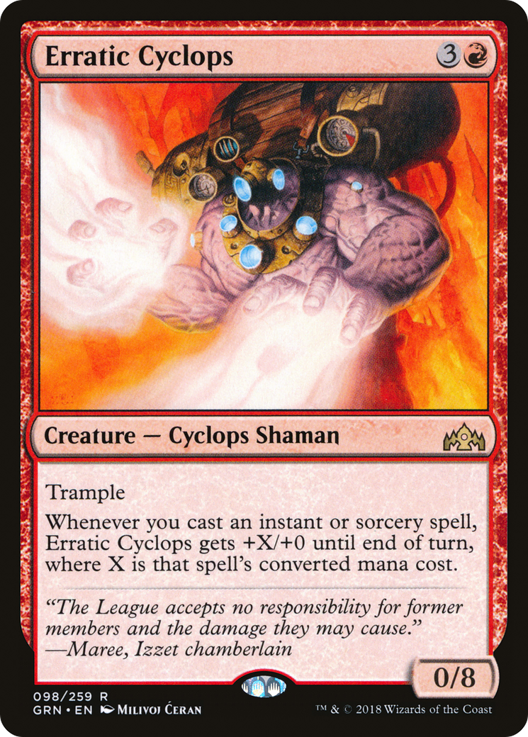 {R} Erratic Cyclops [Guilds of Ravnica][GRN 098] - Misty Mountain Games
