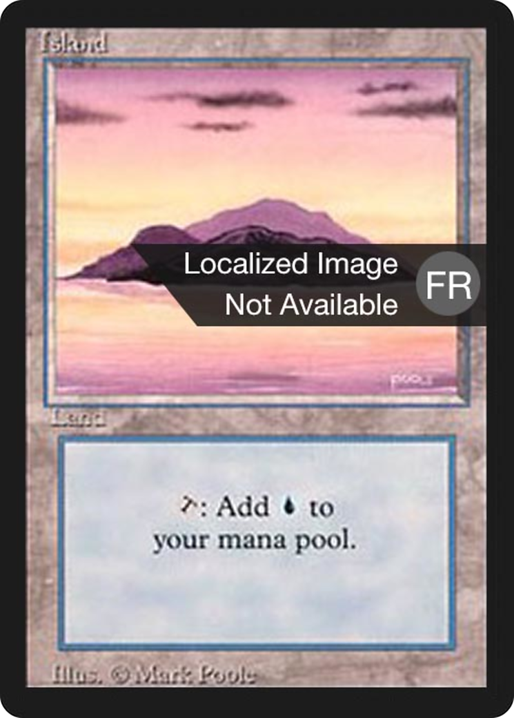 {B}[FBB 3ED 295] Island (A) [Foreign Black Border]