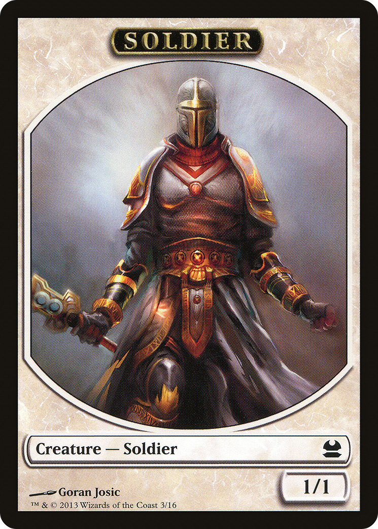 {T} Soldier Token [Modern Masters Tokens][TMMA 003]