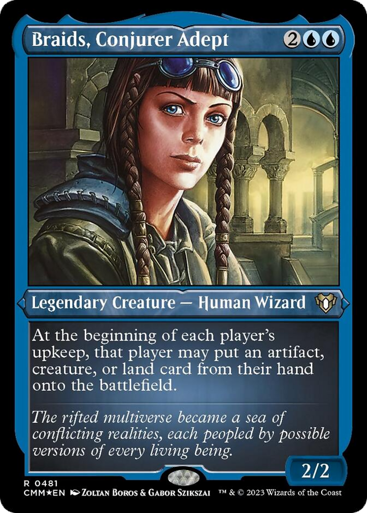 {R} Braids, Conjurer Adept (Foil Etched) [Commander Masters][CMM 481]