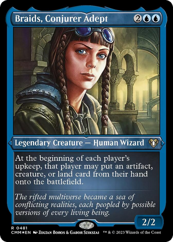 {R} Braids, Conjurer Adept (Foil Etched) [Commander Masters][CMM 481]