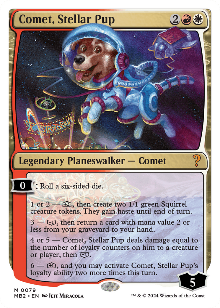 {R} Comet, Stellar Pup [Mystery Booster 2][MB2 079]