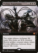 {R} Profane Transfusion (Extended Art) [Commander Legends][CMR 653]