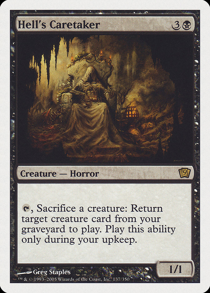{O} Hell's Caretaker (9th Edition) [Oversize Cards][OVR 9ED 137]