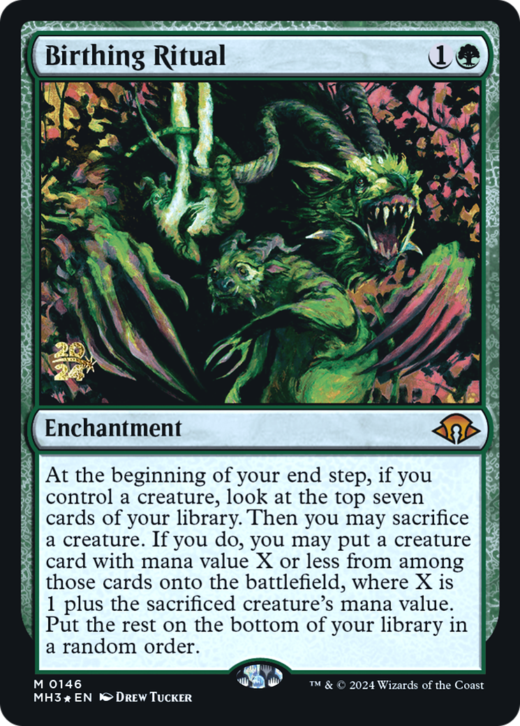 {R} Birthing Ritual [Modern Horizons 3 Prerelese Promos][PR PMH3 146]