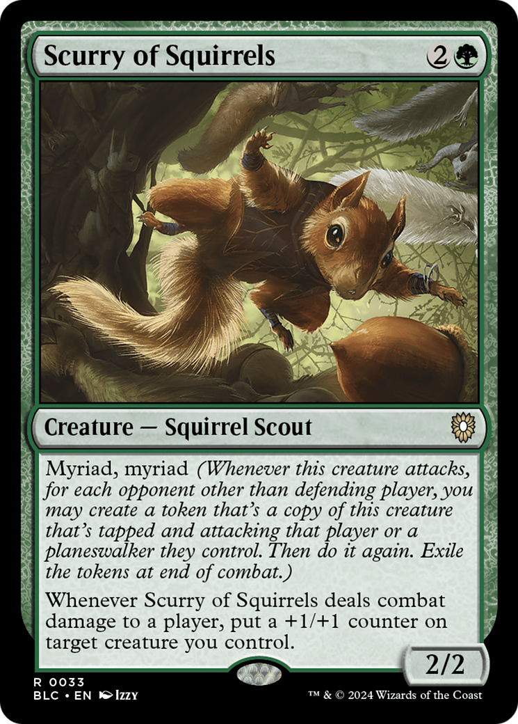 {R} Scurry of Squirrels [Bloomburrow Commander][BLC 033]